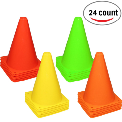 Activity Cones -24 Pieces - 4 Colors